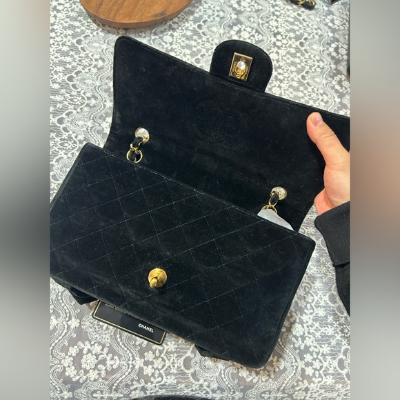 Chanel Vintage Suede CF Flap Bag - Picture 4 of 8